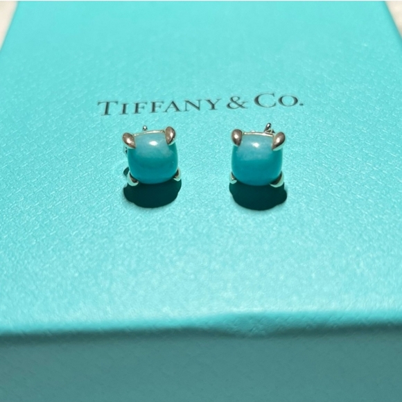 Tiffany Picasso Amazonite Sugar Stack Earrings
